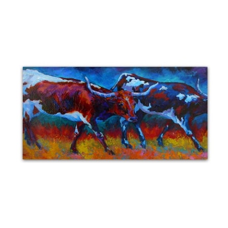 Marion Rose 'Moving At Dusk' Canvas Art,12x24